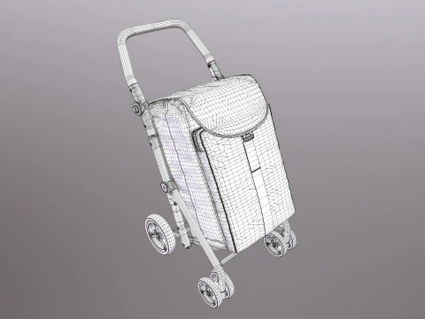 Shopping Trolley 3D Model