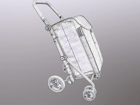 Shopping Trolley 3D Model