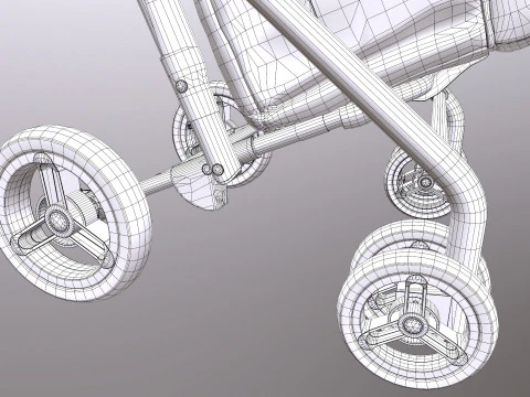 Shopping Trolley 3D Model