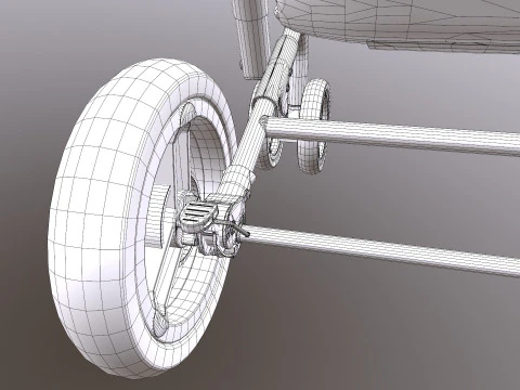 Shopping Trolley 3D Model