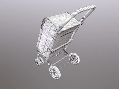 Shopping Trolley 3D Model
