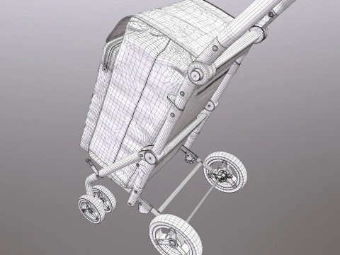 Shopping Trolley 3D Model