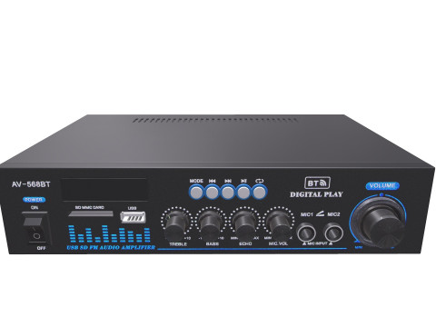 Amplificador de &aacute;udio Modelo 3D