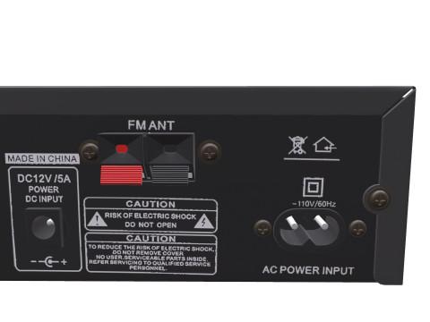 amplificador de audio Modelo 3D