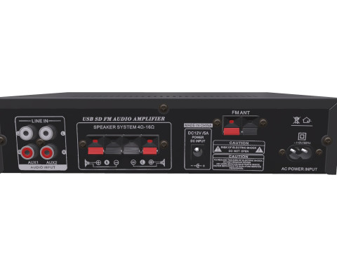 amplificador de audio Modelo 3D