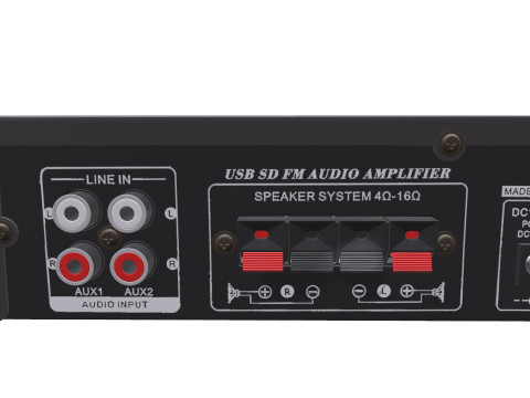 amplificador de audio Modelo 3D