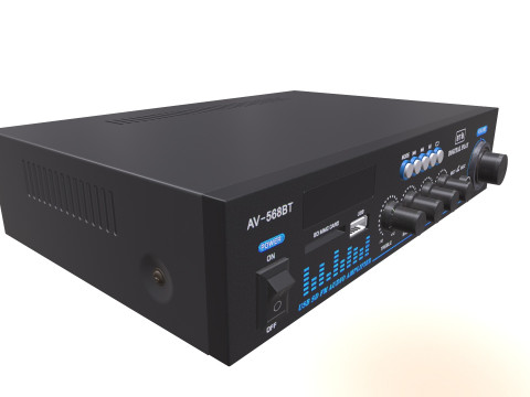 amplificador de audio Modelo 3D