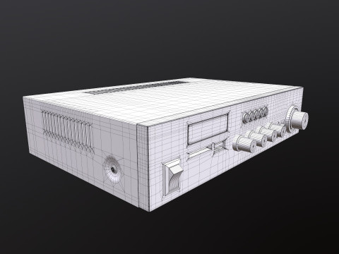 amplificador de audio Modelo 3D