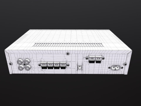 amplificador de audio Modelo 3D