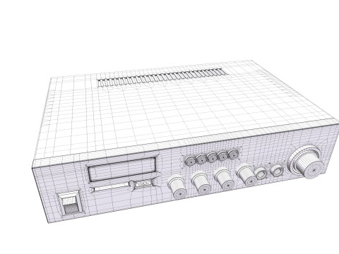 amplificador de audio Modelo 3D