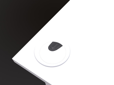 L şekli D&uuml;z bilgisayar masası 3D Model