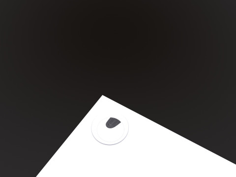 L şekli D&uuml;z bilgisayar masası 3D Model