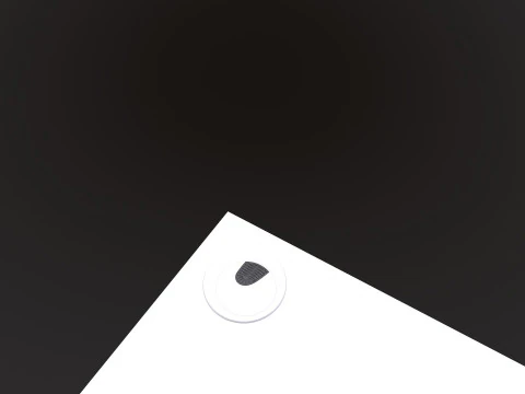 L shape Straight computer desk 3D Model
