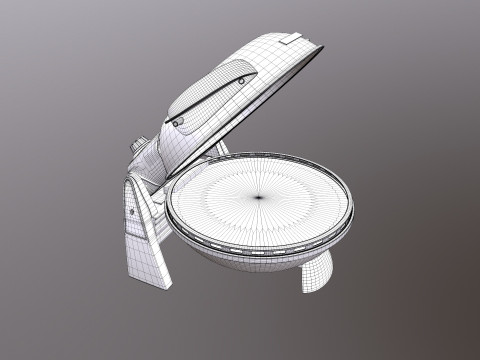 Patelnia do robienia pizzy Model 3D