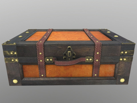Suitcase Old Style 3D Model