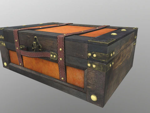 Suitcase Old Style 3D Model
