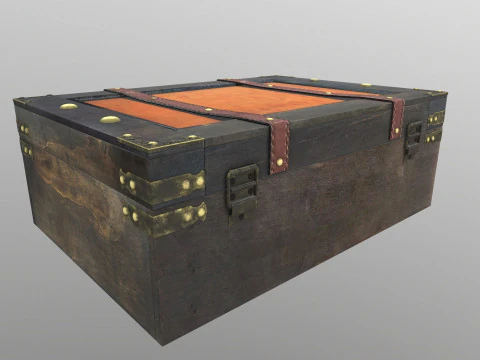 Suitcase Old Style 3D Model