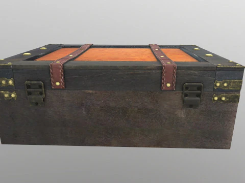 Suitcase Old Style 3D Model