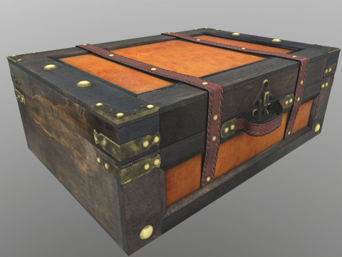 Bavul Eski Stil 3D Model