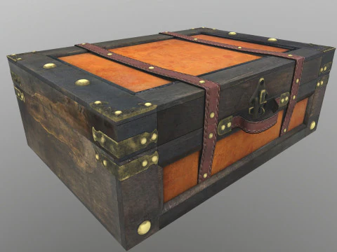 Suitcase Old Style 3D Model
