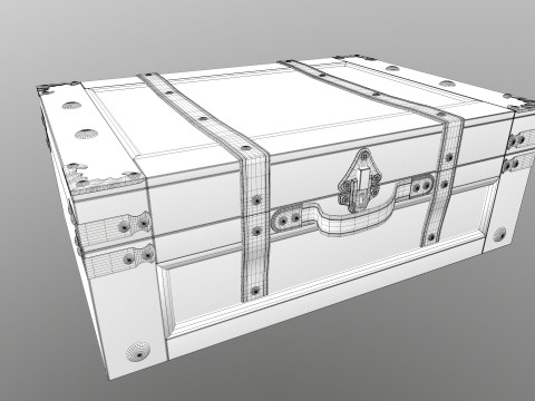 Bavul Eski Stil 3D Model