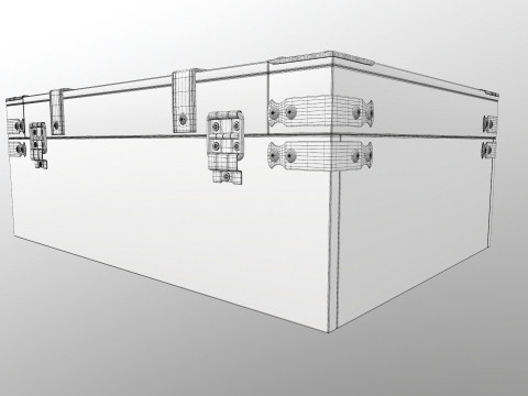 Bavul Eski Stil 3D Model