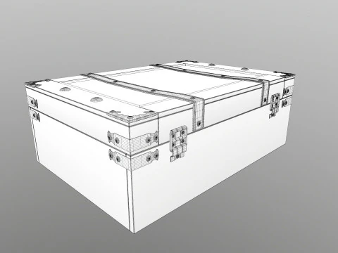 Suitcase Old Style 3D Model
