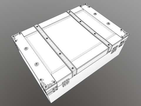 Bavul Eski Stil 3D Model