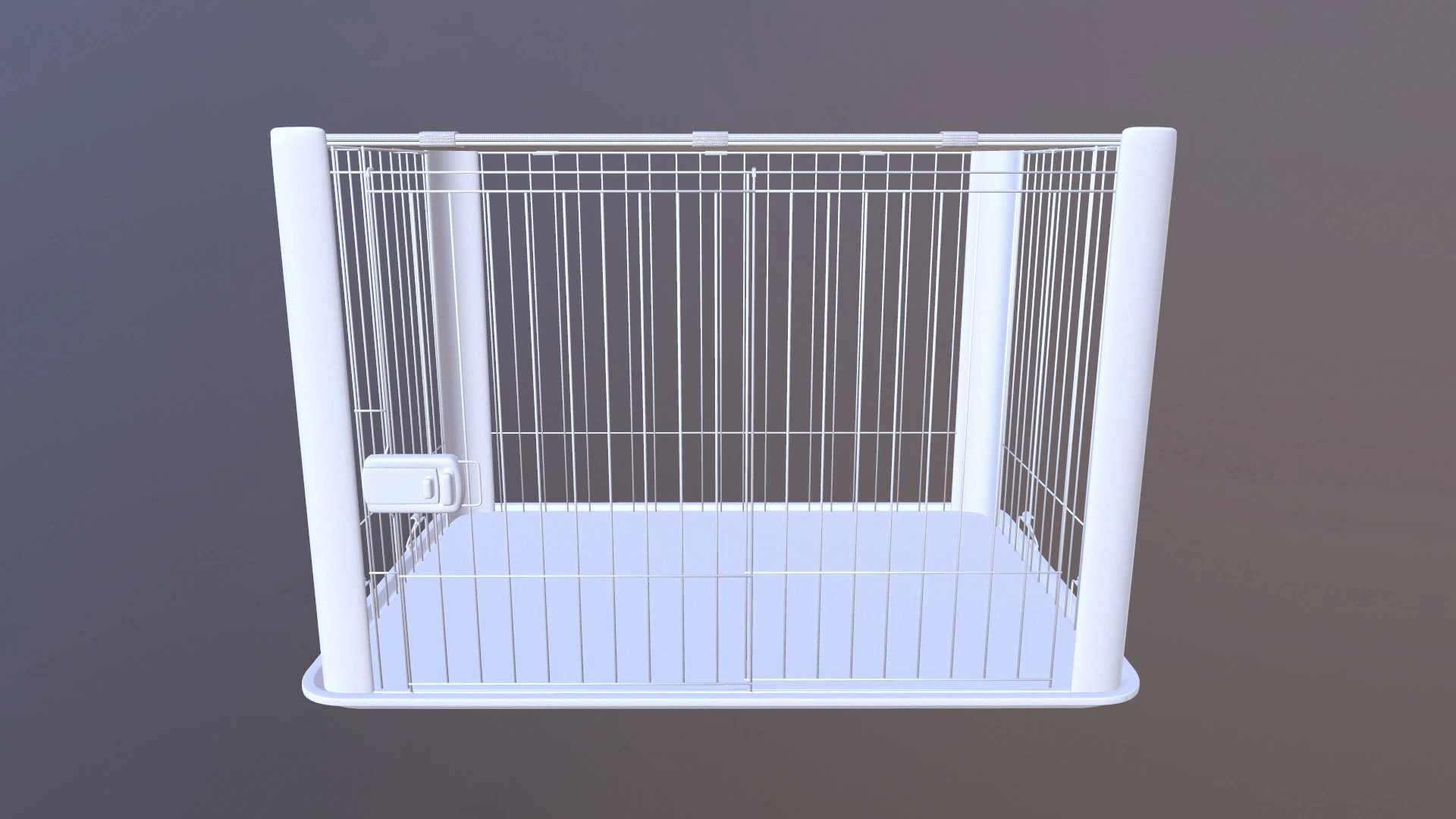Dog Cage 3D Model .c4d .max .obj .3ds .fbx .stl .blend 