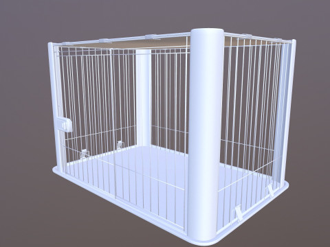 Dog Cage 3D Model