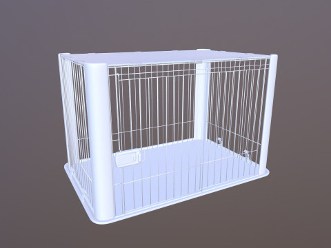 Dog Cage 3D Model