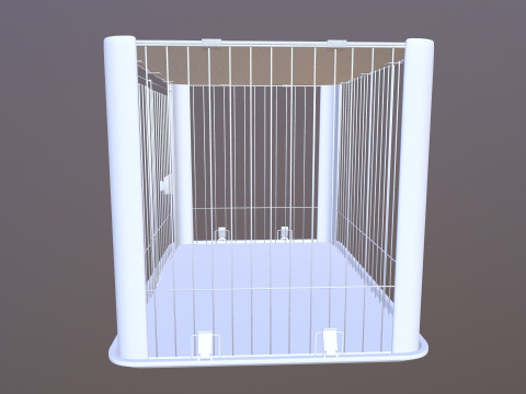 Dog Cage 3D Model