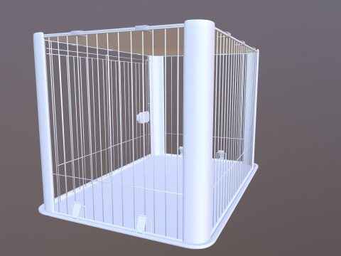 Dog Cage 3D Model