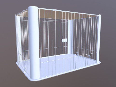 Dog Cage 3D Model