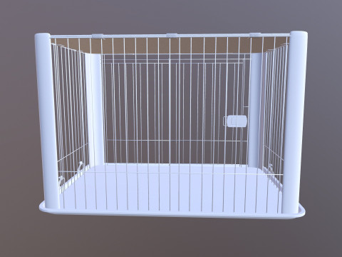 Dog Cage 3D Model