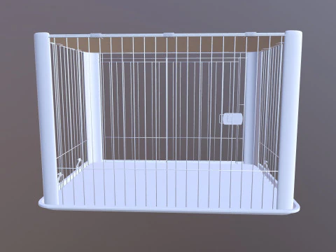 Dog Cage 3D Model