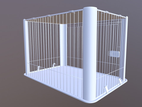 Dog Cage 3D Model