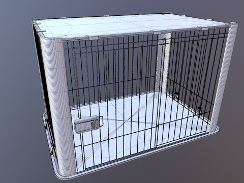 Dog Cage 3D Model