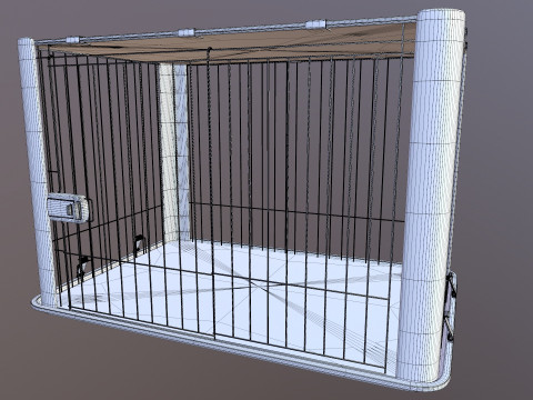 Dog Cage 3D Model