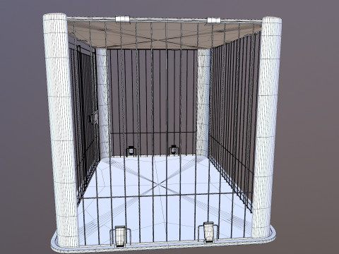 Dog Cage 3D Model