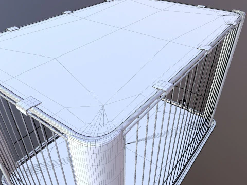 Dog Cage 3D Model