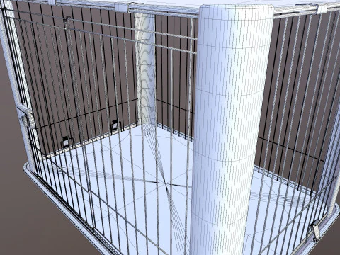 Dog Cage 3D Model
