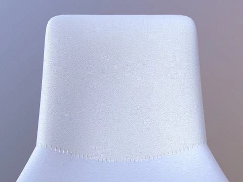 Leather Gold Chair 3D Model