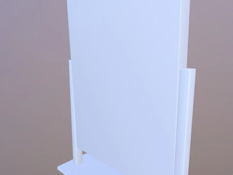 LED Light Makeup Mirror 3D Model