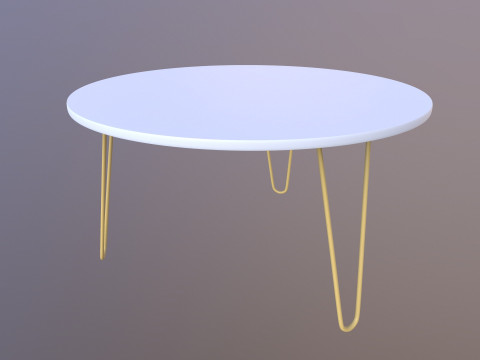 Круглий стіл 3D Модель