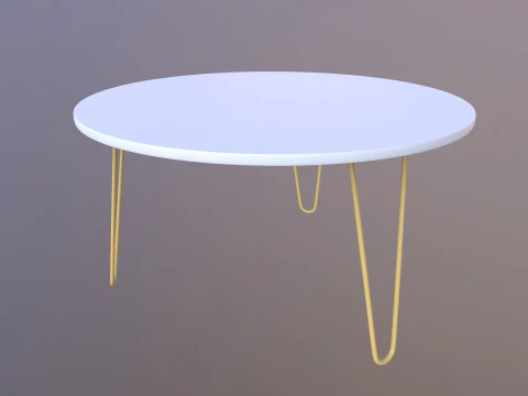 Round Table 3D Model