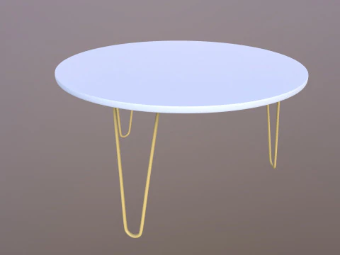 Round Table 3D Model