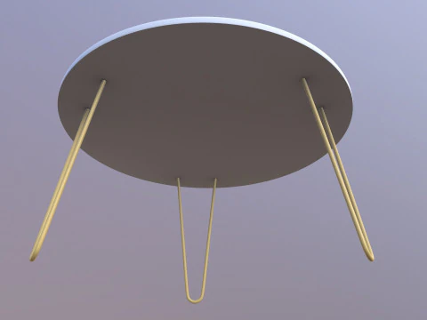 Round Table 3D Model