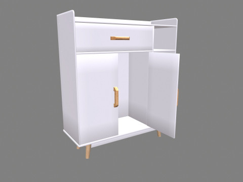SideBoard Storage Cabinet 3D Model
