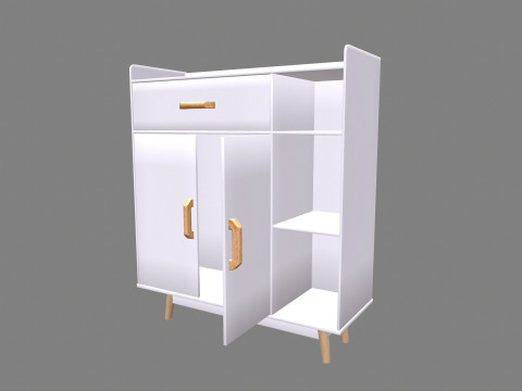 SideBoard Storage Cabinet 3D Model